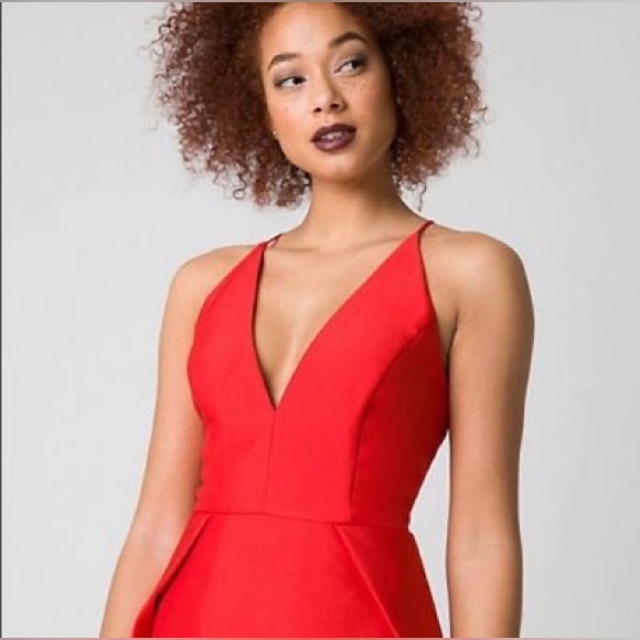 Le Château red cocktail dress - Picture 2 of 11